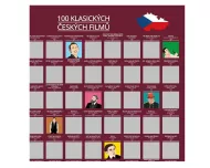 Stírací plakát - 100 klasických českých filmů