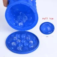 Silikonový výrobník kostek ledu a chladič nápojů - 12 x 13 cm