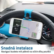 Držák mobilu na volant