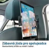 Držák mobilu/tabletu na opěrku sedadla