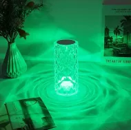 LED dotyková křišťálová lampa s 16 druhy barev