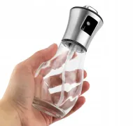 Dávkovač oleje s rozstřikovačem 200 ml - stříbrný