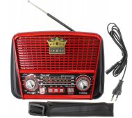 Přenosné rádio Golon RX-BT455S s Bluetooth, USB, TF, solárním napájením a dobíjecí baterií