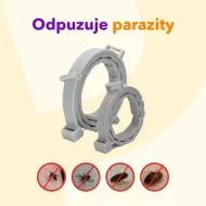 Antiparazitní obojek pro kočky a psy 62cm - mix barev