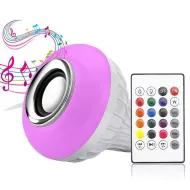 LED RGB barevná žárovka s Bluetooth reproduktorem