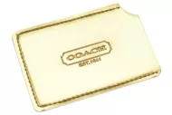 Kapesní mini zrcátko o velikosti platební karty 8,5x5,3 cm - zlaté