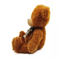 Plyšový medvěd s mašlí - tmavě hnědý - 27 cm - Rappa