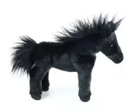 Plyšový kůň - černý - 28 cm - Rappa