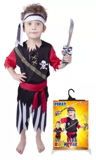 karnevalový kostým pirát s šátkem vel. L