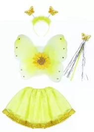 karnevalový kostým slunečnice s křídly