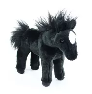 Plyšový kůň - černý - 28 cm - Rappa