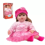 Maďarsky mluvící a zpívající dětská panenka PlayTo Tina, 46 cm