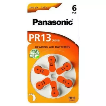 Baterie pro audioprotetiku - 6x 13 DP-8 - Panasonic
