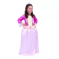 Dětský kostým růžová princezna sametová(S)