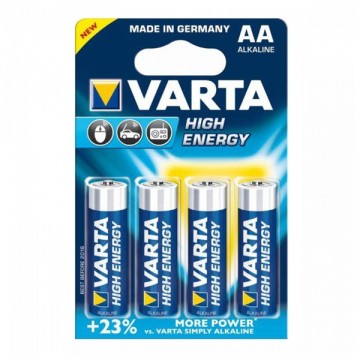 Alkalické baterie High Energy - 4x AA - 1,5V, 2930mAh - Varta