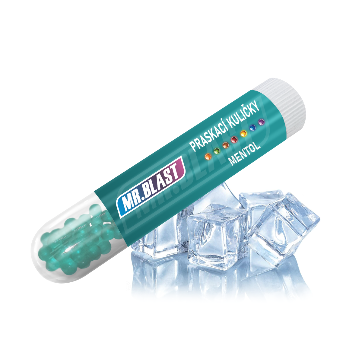 Praskací kuličky Mr. Blast - Mentol - 100 ks Praskací kuličky Mr. Blast - Mentol - 100 ks