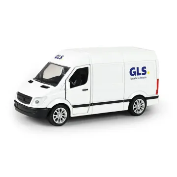 Kovové autíčko GLS s otevíracími dveřmi - 14 cm