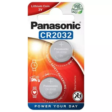 Lithiová knoflíková baterie - 2x CR2032 - Panasonic