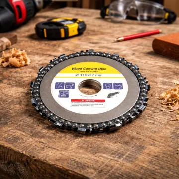 Řetězový řezný kotouč na dřevo - 115 x 22 mm