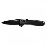 Zavírací nůž Highbrow Large - asistované otevírání - hladké ostří - Onyx - Gerber