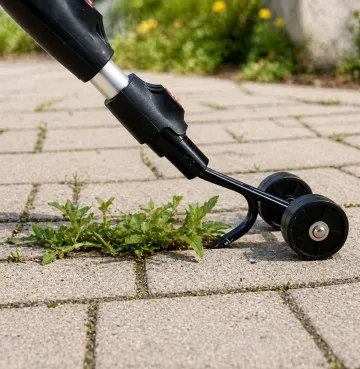Vytrhávač plevele s kolečky a hákem