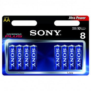 Alkalické baterie Stamina Plus AM3-B8D - 1,5 V - 8x AA - Sony Alkalické baterie Stamina Plus AM3-B8D - 1,5 V - 8x AA - Sony
