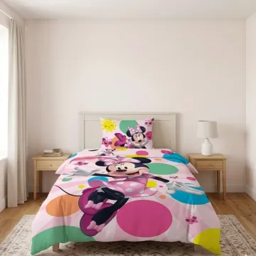 Bavlněné povlečení - Minnie motýlci - 140 x 200 cm - Faro