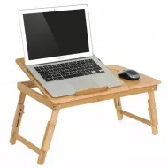 Bambusový stolek na notebook do postele - 30 x 50 cm