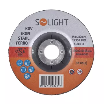Brusný kotouč na ocel RNUB-BK100 - 100 x 2,5 x 16 mm - Solight