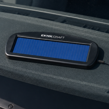 Solární dobíječka autobaterií EXTOL-CRAFT - 1,5 W - 100 mA