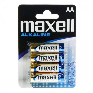 Alkalické baterie PK4 - 4x AA - 1.5V - Maxell Alkalické baterie PK4 - 4x AA - 1.5V - Maxell