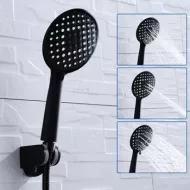 Úsporná designová sprchová hlavice - černá