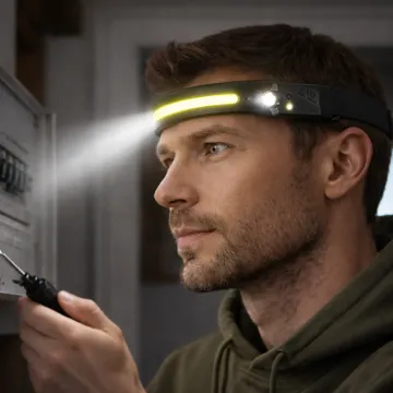 Univerzální dobíjecí COB LED čelovka