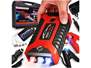 Startovací booster powerbanka pro auta JX27 - 99800 mAh - 4x USB - LED svítilna