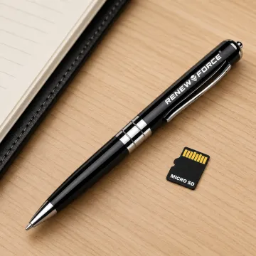 Špionážní pero - hlasový záznamník - RENEW FORCE D32+16 GB SD karta