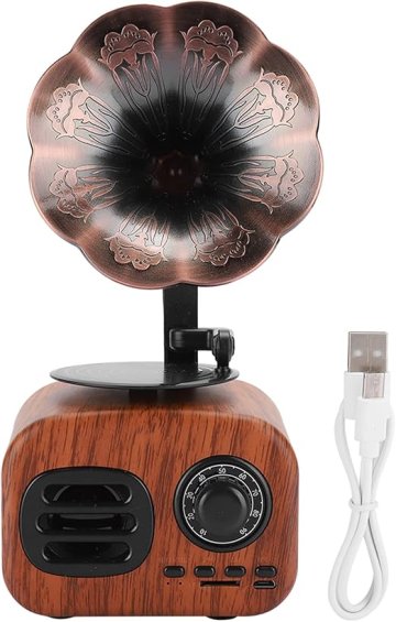Bluetooth reproduktor ve tvaru mini gramofonu - FT-05