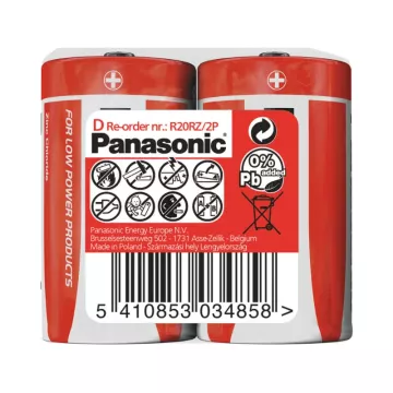 Velký monočlánek Zinc - 2x D - Panasonic