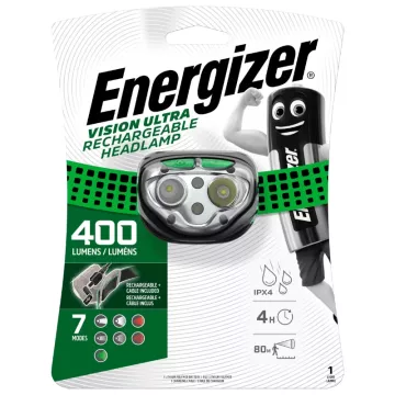 Čelová nabíjecí svítilna - Headlight Vision Rechargeable - 400 lm - Energizer