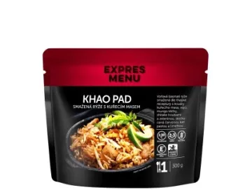 Khao Pad - Smažená rýže s kuřecím masem