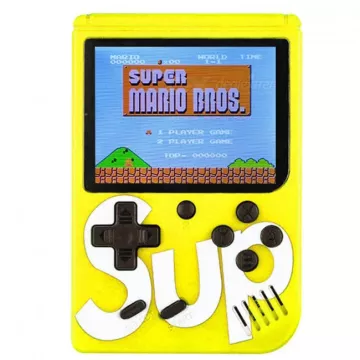 Digitální hrací konzole SUP GameBox - 400 her v 1 - žlutá