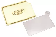 Kapesní mini zrcátko o velikosti platební karty 8,5x5,3 cm - zlaté