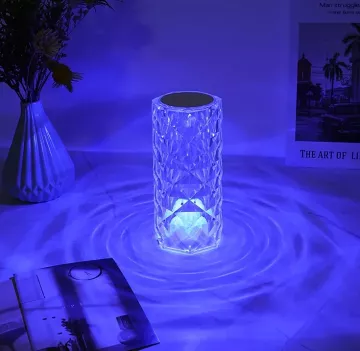 LED dotyková křišťálová lampa s 16 druhy barev