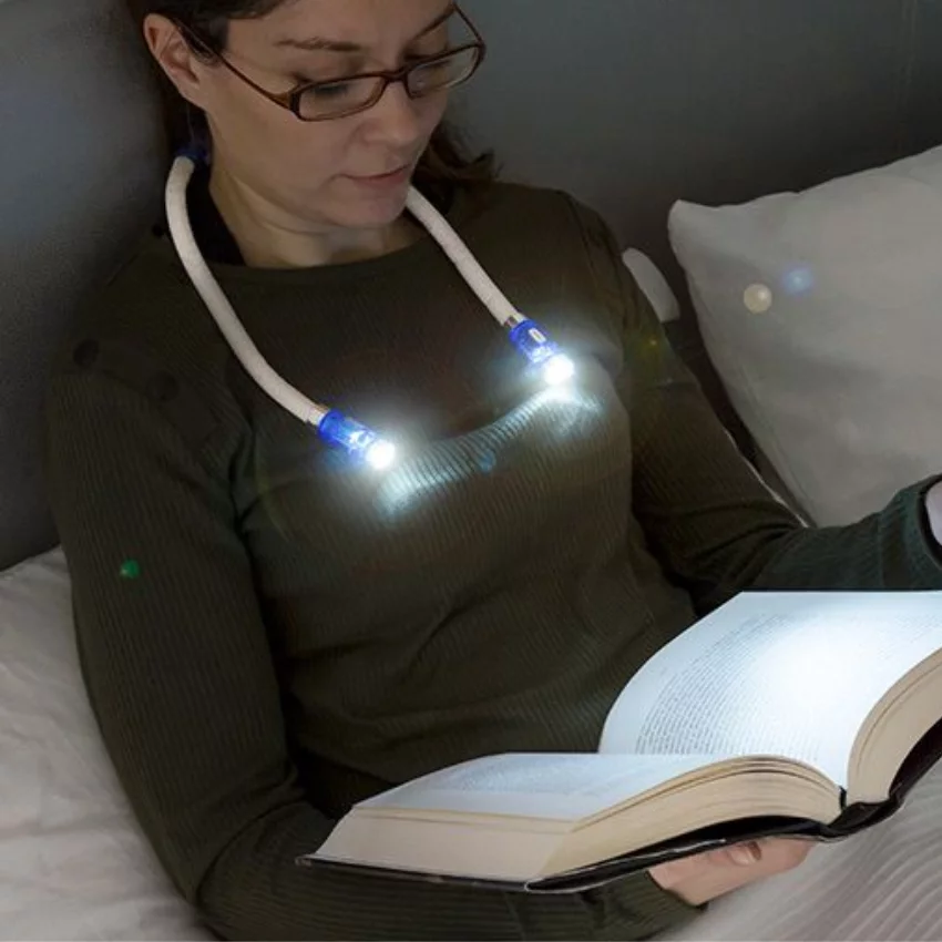 LED lampička na čtení (na krk) - Zaparkorun.cz LED lampička na čtení (na krk) - Zaparkorun.cz