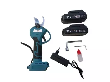 Aku zahradní nůžky Grita HT-6600-1 + 2x baterie 21 V + 2 utahovací klíče + praktický kufr
