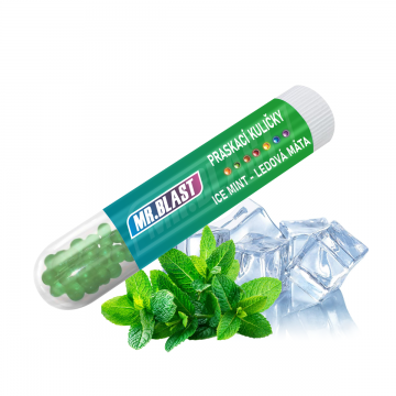 Praskací kuličky Mr. Blast - Ice mint - Ledová máta - 50 ks