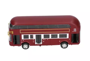 Model autobusu PullBack - červený