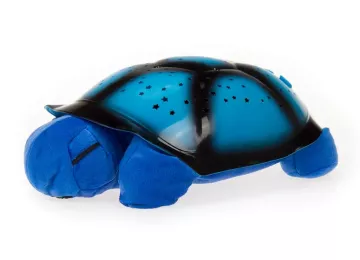 Projektor hvězd - magická želvička - hrající - modrá