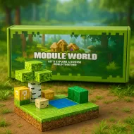 Magnetická stavebnice Module World - 48 kostiček + 2 figurky