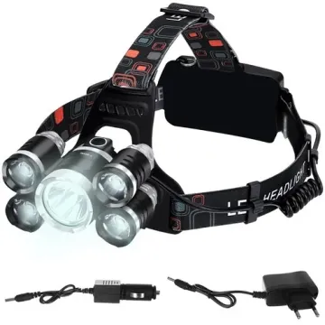 LED Čelovka Trizand 16144 s 5xT6