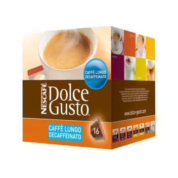 Kapsle Dolce Gusto - Caffè Lungo Decaffeinato - 16 ks - Nescafé
